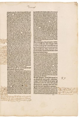 Lot 73 - Paulus Venetus. Expositio in libros posteriorum Aristotelis, Venice, 1486
