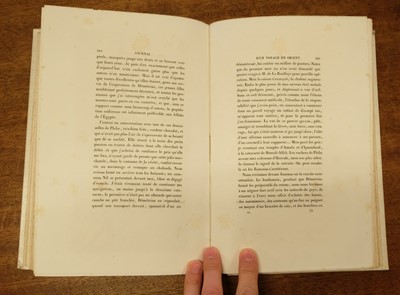 Lot 11 - Estourmel (Joseph d'). Journal d'un voyage en orient, 1st edition, 1844