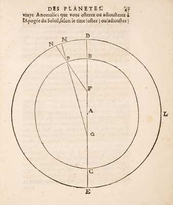 Lot 106 - Pagan (Blaise Francois de, Comte de Merveilles). La Theorie des Planetes du Comte de Pagan