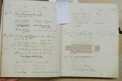 Lot 171 - Visitors' Book. South Western Hotel, Southampton. A visitors' book, circa 1899-1912