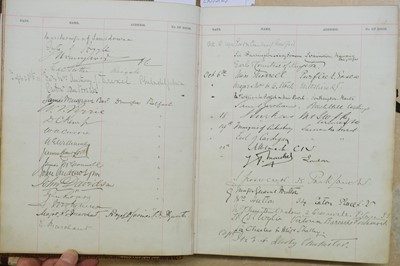 Lot 171 - Visitors' Book. South Western Hotel, Southampton. A visitors' book, circa 1899-1912