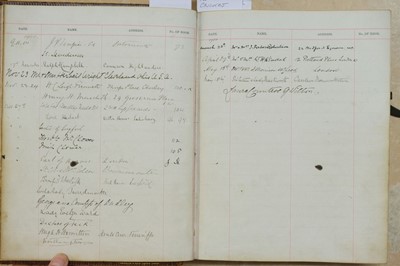 Lot 171 - Visitors' Book. South Western Hotel, Southampton. A visitors' book, circa 1899-1912