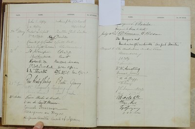 Lot 171 - Visitors' Book. South Western Hotel, Southampton. A visitors' book, circa 1899-1912