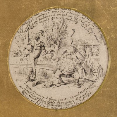Lot 502 - After John Tenniel (1820-1914). A set of four drawings of scenes from Alice in Wonderland