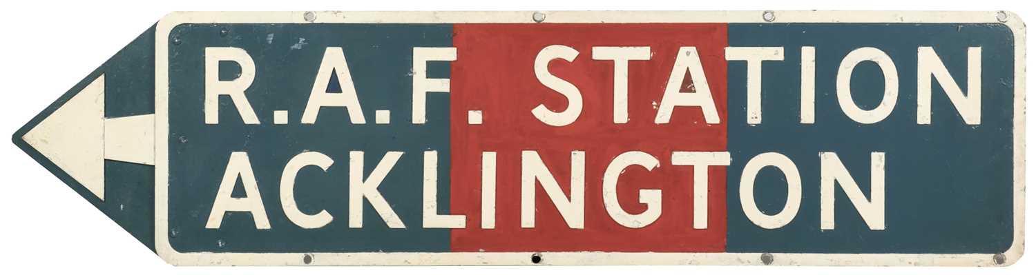 Lot 564 - Directional Sign - RAF Acklington