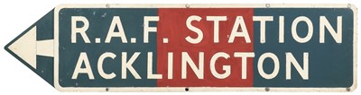 Lot 564 - Directional Sign - RAF Acklington