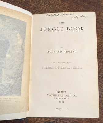 Lot 445 - Kipling (Rudyard). The Jungle Book, 1st edition, 1894