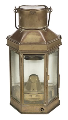 Lot 438 - WWI Brass Trench / Wardroom Lamp