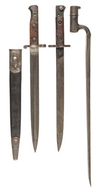 Lot 361 - Bayonets. Three bayonets, Ayrshire Yeomanry, and others