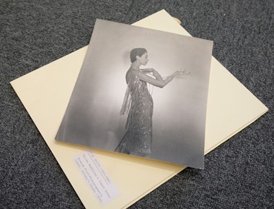 Lot 6 - Beaton (Cecil, 1904-1980). Dovima wearing Chanel, February 1953