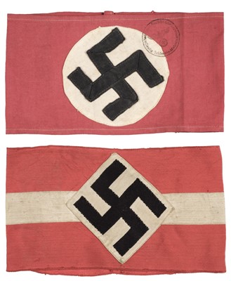 Lot 410 - Third Reich. Hitler Youth Armband plus one other