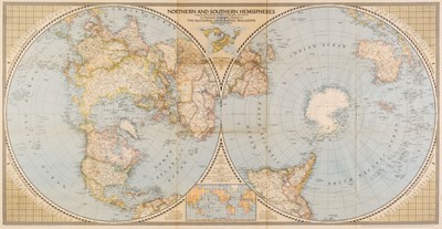 Lot 306 - National Geographic Magazine (publishers). Northern and Southern Hemispheres, 1943