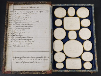 Lot 242 - Paoletti (Bartolomeo and Pietro). A collection of 300 plaster cameos, 1820