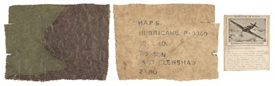 Lot 529 - Battle of Britian. Hurricane Fabric