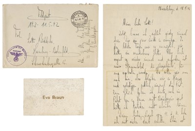 Lot 321 - Third Reigh.  SS Guard's Letter - Dated 1942
