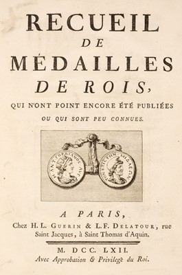 Lot 257 - Pellerin (Joseph). Recueil de médailles de rois, [with supplements], 5 vols. of 8, Paris, 1762-67