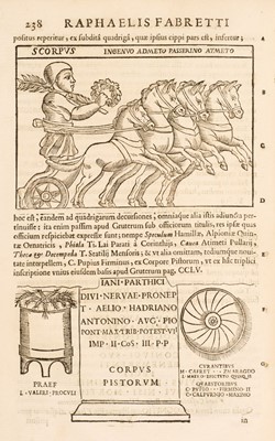 Lot 184 - Fabretti (Raffaele). De Columna Traiani Syntagma, Rome, 1690
