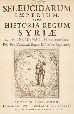 Lot 191 - Foy-Vaillant (Jean). Seleucidarum imperium
