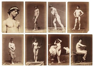 Lot 187 - Nudes. A group of male and female nude studies, circa 1870s