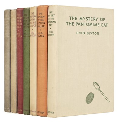 Lot 469 - Blyton (Enid). The Mystery of the Burnt Cottage, and 6 other 'Mystery' series, 1944-1949, signed