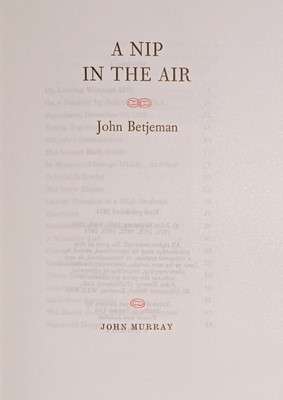 Lot 517 - Betjeman (John). A Nip in the Air, 1974