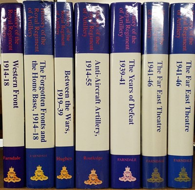 Lot 348 - Farndale (Martin). History of the Royal Regiment of Artillery,  6 volumes, 1986-2000