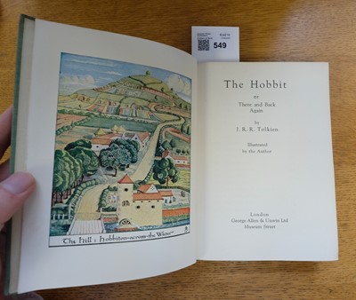 Lot 549 - Tolkien (J.R.R.) The Hobbit, 2nd impression, 1937