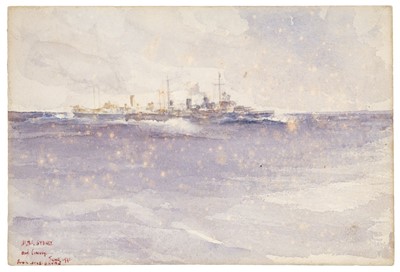 Lot 318 - Russell Flint (Francis, 1915-1977) – “HMS Sydney & Convoy” 1941