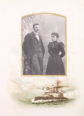 Lot 15 - Cartes de Visite. A group of 16 Victorian cartes de visite and cabinet card albums
