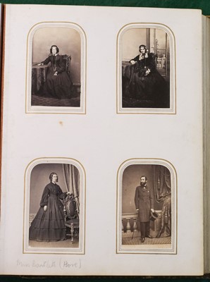 Lot 15 - Cartes de Visite. A group of 16 Victorian cartes de visite and cabinet card albums