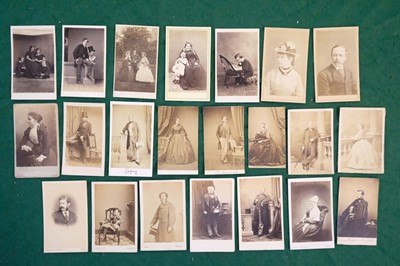 Lot 16 - Cartes de Visite. A group of approximately 700 mostly albumen print cartes de visite portraits