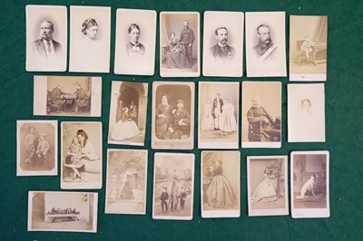 Lot 16 - Cartes de Visite. A group of approximately 700 mostly albumen print cartes de visite portraits