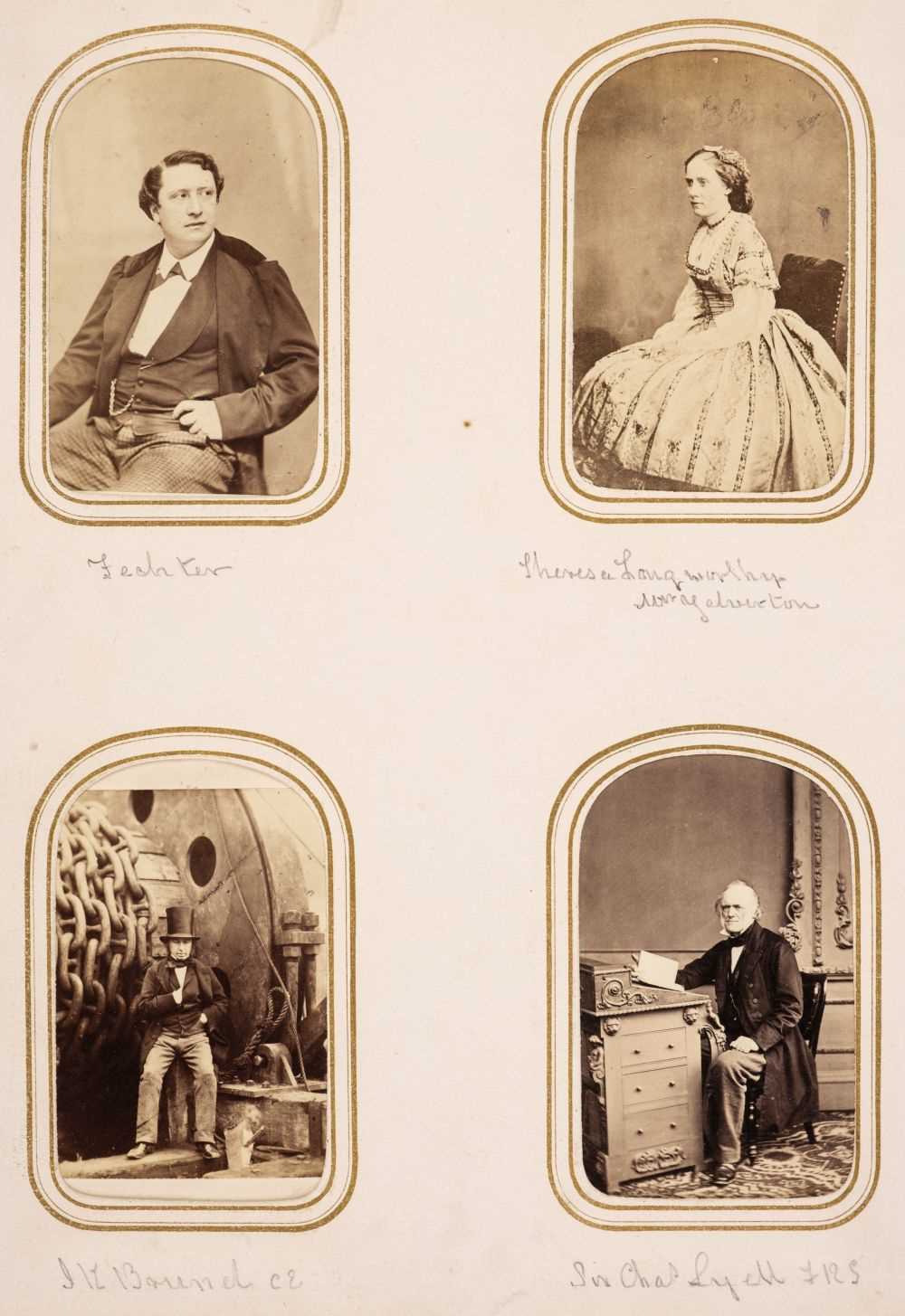 Lot 18 - Cartes de Visite. An album containing approximately 90 cartes de visite