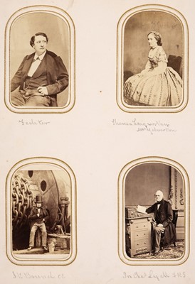 Lot 18 - Cartes de Visite. An album containing approximately 90 cartes de visite