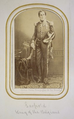 Lot 18 - Cartes de Visite. An album containing approximately 90 cartes de visite