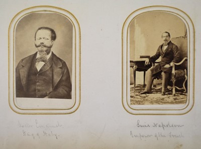 Lot 18 - Cartes de Visite. An album containing approximately 90 cartes de visite