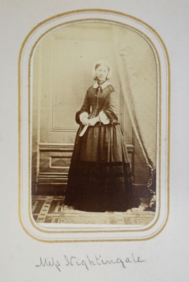 Lot 18 - Cartes de Visite. An album containing approximately 90 cartes de visite
