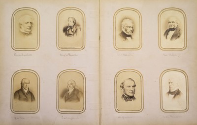 Lot 18 - Cartes de Visite. An album containing approximately 90 cartes de visite