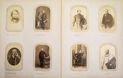 Lot 18 - Cartes de Visite. An album containing approximately 90 cartes de visite