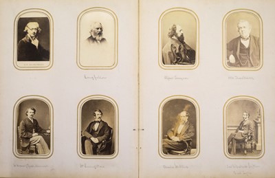 Lot 18 - Cartes de Visite. An album containing approximately 90 cartes de visite