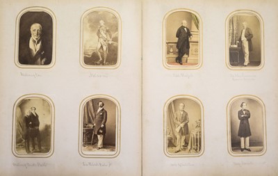 Lot 18 - Cartes de Visite. An album containing approximately 90 cartes de visite