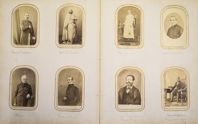 Lot 18 - Cartes de Visite. An album containing approximately 90 cartes de visite