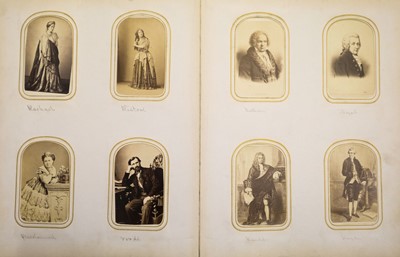 Lot 18 - Cartes de Visite. An album containing approximately 90 cartes de visite
