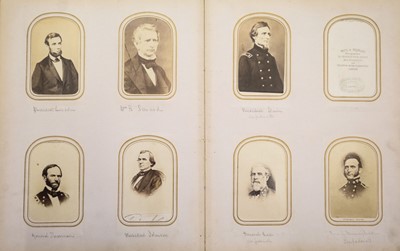 Lot 18 - Cartes de Visite. An album containing approximately 90 cartes de visite
