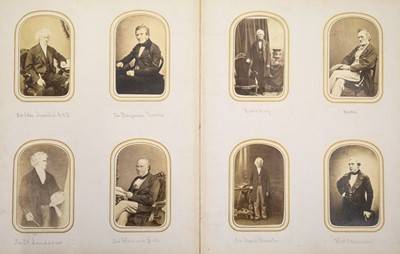 Lot 18 - Cartes de Visite. An album containing approximately 90 cartes de visite