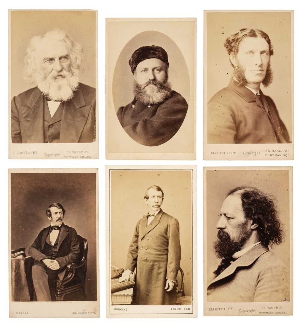 Lot 17 - Cartes de Visite. A group of approximately 160 cartes de visite portraits, mostly circa 1860s