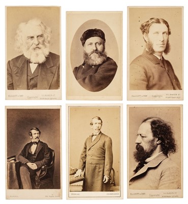 Lot 17 - Cartes de Visite. A group of approximately 160 cartes de visite portraits, mostly circa 1860s
