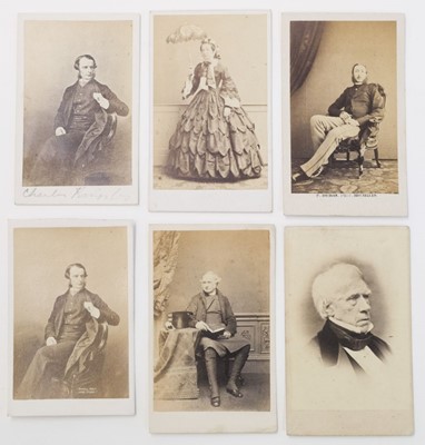 Lot 17 - Cartes de Visite. A group of approximately 160 cartes de visite portraits, mostly circa 1860s