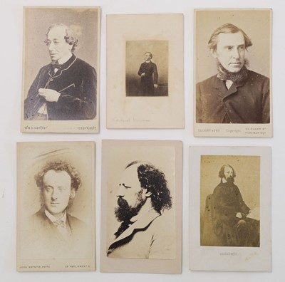 Lot 17 - Cartes de Visite. A group of approximately 160 cartes de visite portraits, mostly circa 1860s