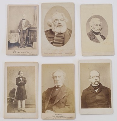 Lot 17 - Cartes de Visite. A group of approximately 160 cartes de visite portraits, mostly circa 1860s